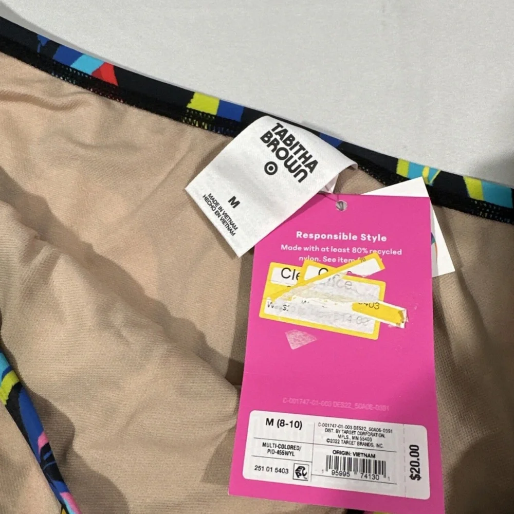 NWT $45‎ Tabitha Brown Target in Lemon- Tie Top [ S ] + Bikini Bottom [ M ]